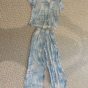 Blue Graphic Women's Pajamas